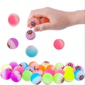 Mingii Saltarete 25/set la Borcan 5cm, Model Ochi Multicolor
