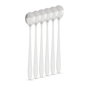 Oţel inoxidabil lingură de cafea / latte lingură macchiato - 186 x 30 mm - 6 bucăţi / ambalaj