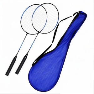 Palete Badminton 2/set din Plastic, 60cm in Husa Transport