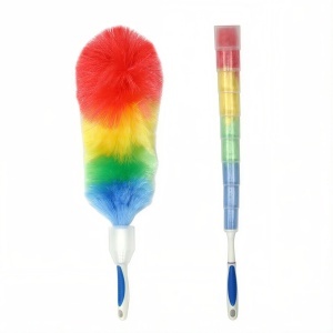 Pamatuf pentru Praf 62cm Multicolor, cu Carcasa Protectoare Retractabila din Plastic