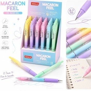 Pix cu Gel 14cm Model Pastel Ombre, 36/set Diferite Culori