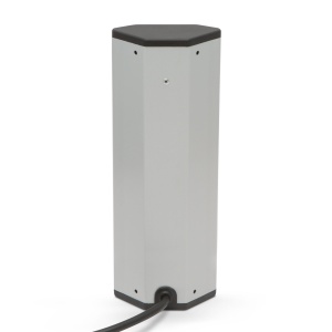 Priză de colț - 4 x 250V, 16A - 2 x USB, 2.1A - Carcasă din aluminiu - Img 3