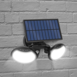 Reflector solar cu senzor de mișcare - cu cap rotativ - 2 LED-uri COB