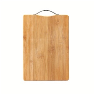 Tocător din Bambus 24x34cm, cu Mâner Metalic pentru Bucătărie