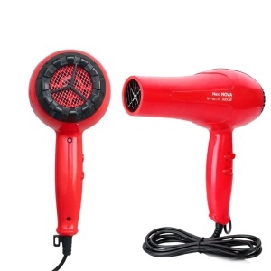 Uscător de Păr 1800W cu 2 Trepte de Viteză și Temperatură, 20x22cm cu Cutie Culoare Roșie - Img 2