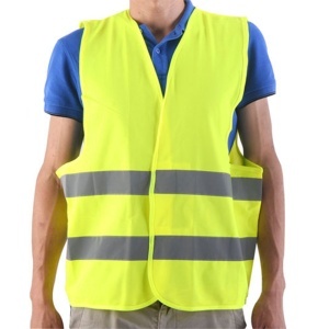Vestă de siguranță reflectorizantă - clasa 2, galbenă - EN ISO 20471
