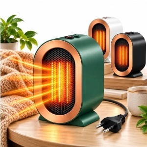 Aeroterma Electrica 16x14.2x22.5cm, Portabila 1200W, Incalzire Rapida PTC, Diferite Culori