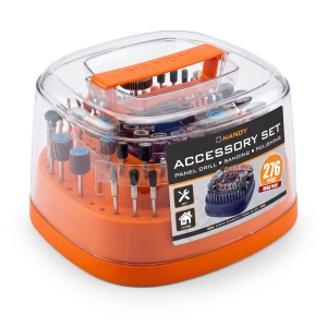 Burghiuri, polizore, accesorii de lustruire set - 276 piese
