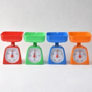 Cântar Mecanic 20x12cm de Bucătărie 5kg, cu Tavă Detașabilă 15x5cm si Afișaj Diferite Culori - Img 2