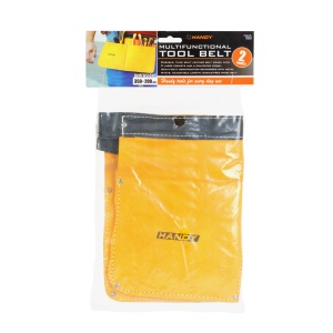 Centură din piele pentru scule – 35 x 20 cm – 2 buzunare - Img 4