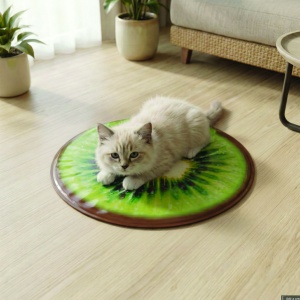 Covoraș răcoritor pentru animale de companie – kiwi, portocală, pepene galben – 50 cm - Img 3