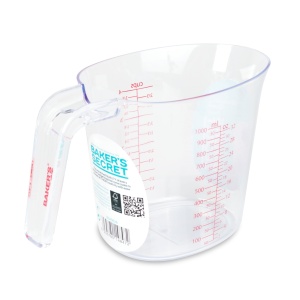 Cupa de masurare Secret Baker - 1000 ml - plastic - transparent
