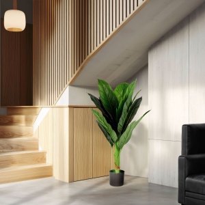 Decor din plastic - colocasie - 100 cm