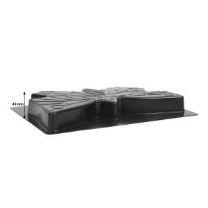 Decorsablon plastic - fluture - 44 x 30 x 4.3 cm - Img 2