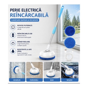 Dispozitiv pentru curatat geamurile - cu maner
