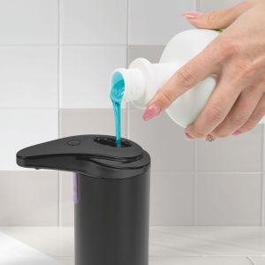 Distribuitor automat de săpun - 220 ml - picioare - baterie - covor negru - Img 3