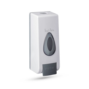 Dozator de săpun cu pompă manuală - 350 ml - perete - alb - Img 4