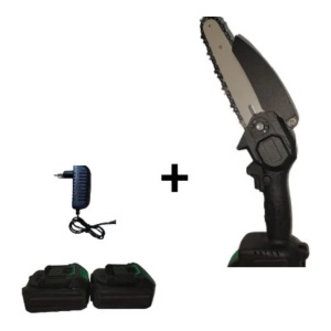 Fierastrau 8 inch - 1 lama / 1 lant / 2 acumulatori de 48V