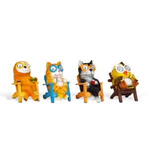 Figurine solare decorative animale - 4 modele - 2 LED-uri alb cald - 15 cm - Img 2