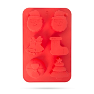 Formă de copt din silicon - Crăciun - 25,5 x 16,5 x 3 cm - Img 2