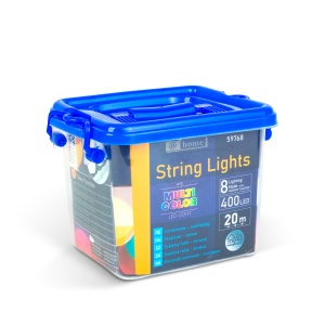 Ghirlandă luminoasă – 20 m – multicolor - 400 LED – 220–240 V – 6 W – cablu verde - Img 4