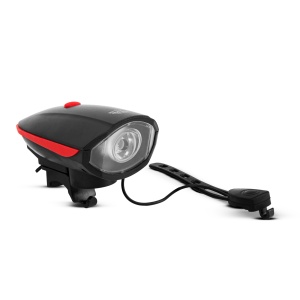 Lampă de bicicletă cu corn electric - XPE LED - 400 mAh - 450 lm - IP55