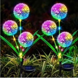 Lampa Solara 2/set pentru Gradina 76cm Model Papadie, Multicolora