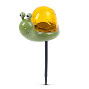 Lampă solară cu țăruș - melc - LED alb - 10 x 6 x 15 cm - Img 2