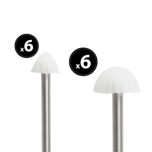 Lampă solară LED - 12 mini ciuperci - alb cald - 28,5 cm x 4 m - Img 2