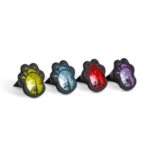 Lampă solară LED cu țăruș - gărgăriță - colorată - neagră - plastic - 9 x 9 x 8,5 cm - Img 2