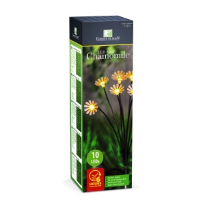 Lampă solară LED cu țăruș - mușețel - 10 LED-uri alb cald - 80 cm - Img 3
