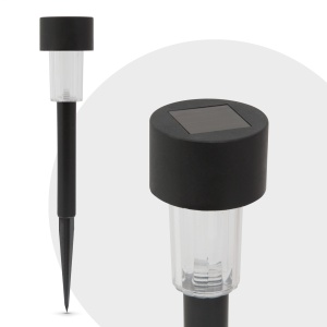 Lampă solară LED de exterior - 190 x 45 mm - plastic - neagră - Img 2