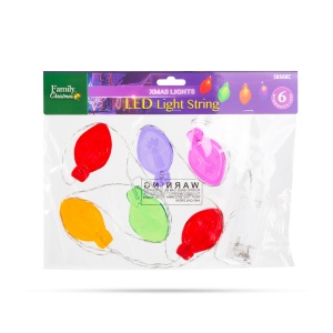 LED-uri de Craciun - gel autocolant fereastra - 6 LED - 2 x AA - Img 3