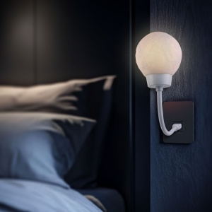 Lumină ambientală de noapte - Lampă Lună - Alb cald - USB