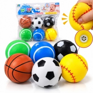 Mingi Sport Moi 6/set, din Cauciuc 5.5cm, cu Sunete, Diferite Modele