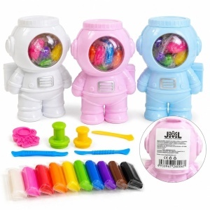 Plastilina de Modelat 6/set, Model Astronaut cu 12 Culori si Accesorii pentru Modelat, Diferite Culori