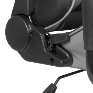 Scaun gamer - cu pernă lombară şi de cap - Gri - Img 3