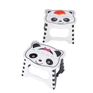 Scăunel Pliabil pentru Copii 20x19x24cm, Model Panda, din Plastic Portabil - Img 2