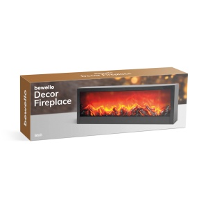 Şemineu LED cu efect de flacără - cu alimentare de la baterie sau USB - 60 x 10 x 20 cm - Img 4