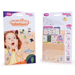 Set autocolant pentru tatuaj animal - 69 piese / ambalaj
