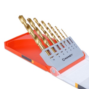 Set de burghie - pentru metal - 2/3/4/5/6/8/10 mm