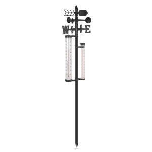 Statie meteo gradina - termometru, contor de ploaie, vant - 145 cm
