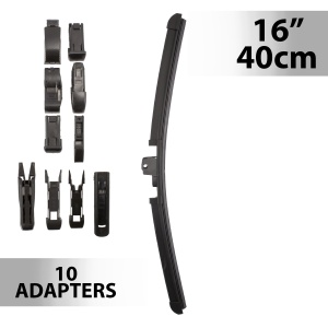 Ștergător 16"/40 cm – cu 10 adaptoare