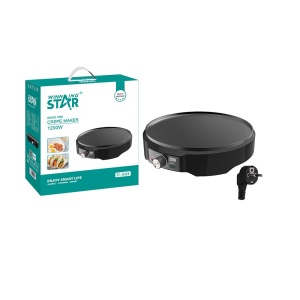 WinningStar - Aparat de făcut clătite electric - 1200W - negru - Img 2