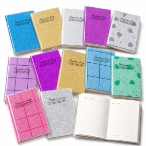 Agendă Glitter 12/set, Copertă Lucioasă, Mini Carnet Dictando 10x8cm, Diferite Modele