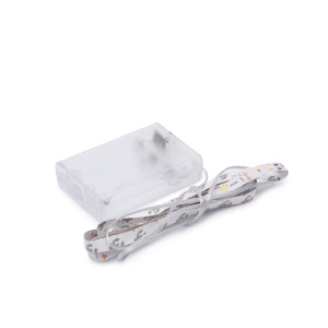 Bandă LED - alb cald - 1m - 3 x baterii AA