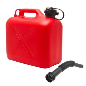 Cană de combustibil - plastic - 5 L - roșu