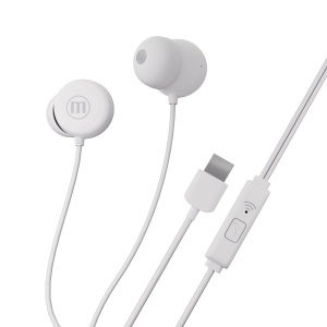 Căști cu fir Maxell - albe - USB-C (INBAX)