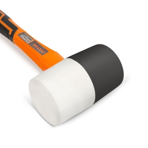 Ciocan de cauciuc cu mâner din fibră de sticlă - 450 g - Img 3