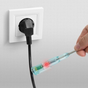 Creion de fază - contactless - cu LED roșu - 70 - 250 V AC - cu baterie - Img 3